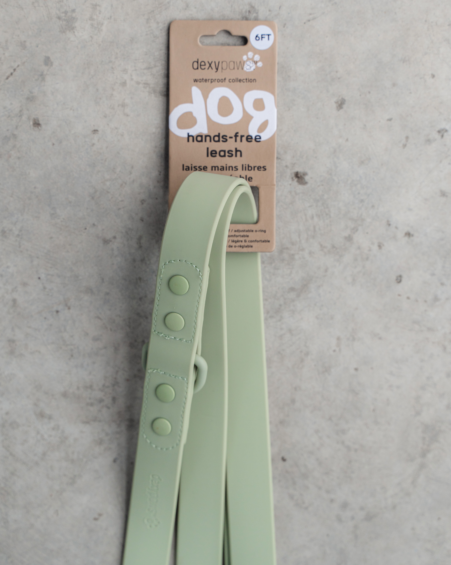 Hands Free Leash in Sage Green: 6 FT