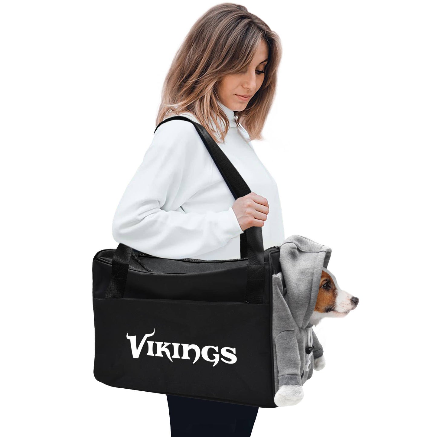 NFL Minnesota Vikings Furry Fan Pet Carrier