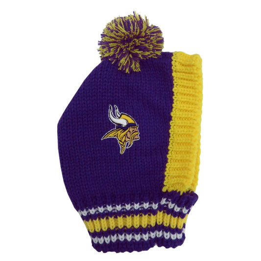 NFL Minnesota Vikings Team Pet Knit Hat: Medium