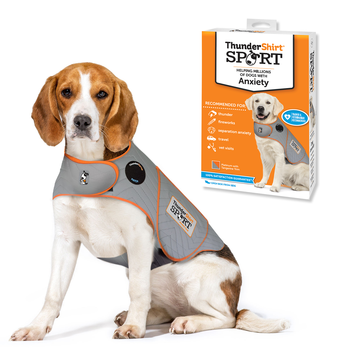ThunderShirt for Dogs Platinum Sport - Dog Anxiety: XXLarge