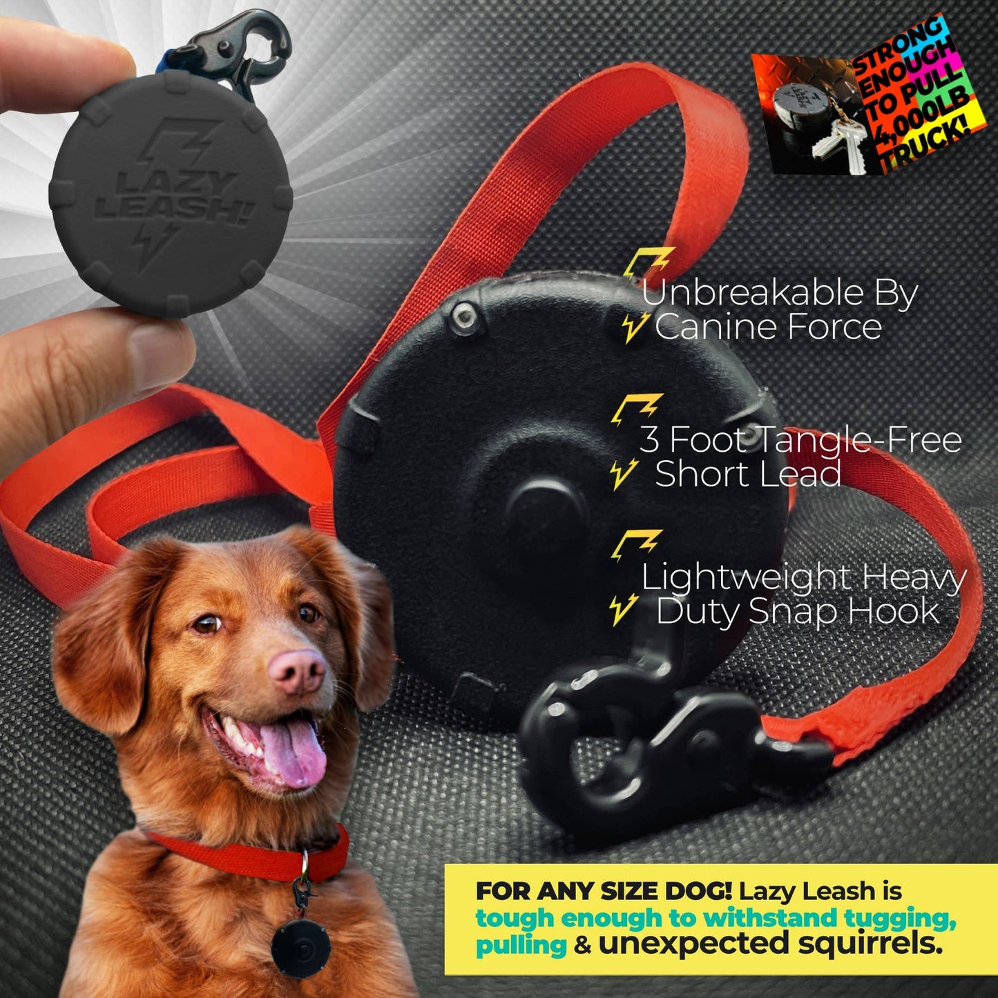 NEW! Lazy Leash! (2pc) Hangers - Pink, Aqua, Gray + Black