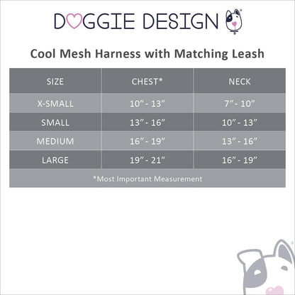 Cool Mesh Dog Harness - Blue Daisy: Small
