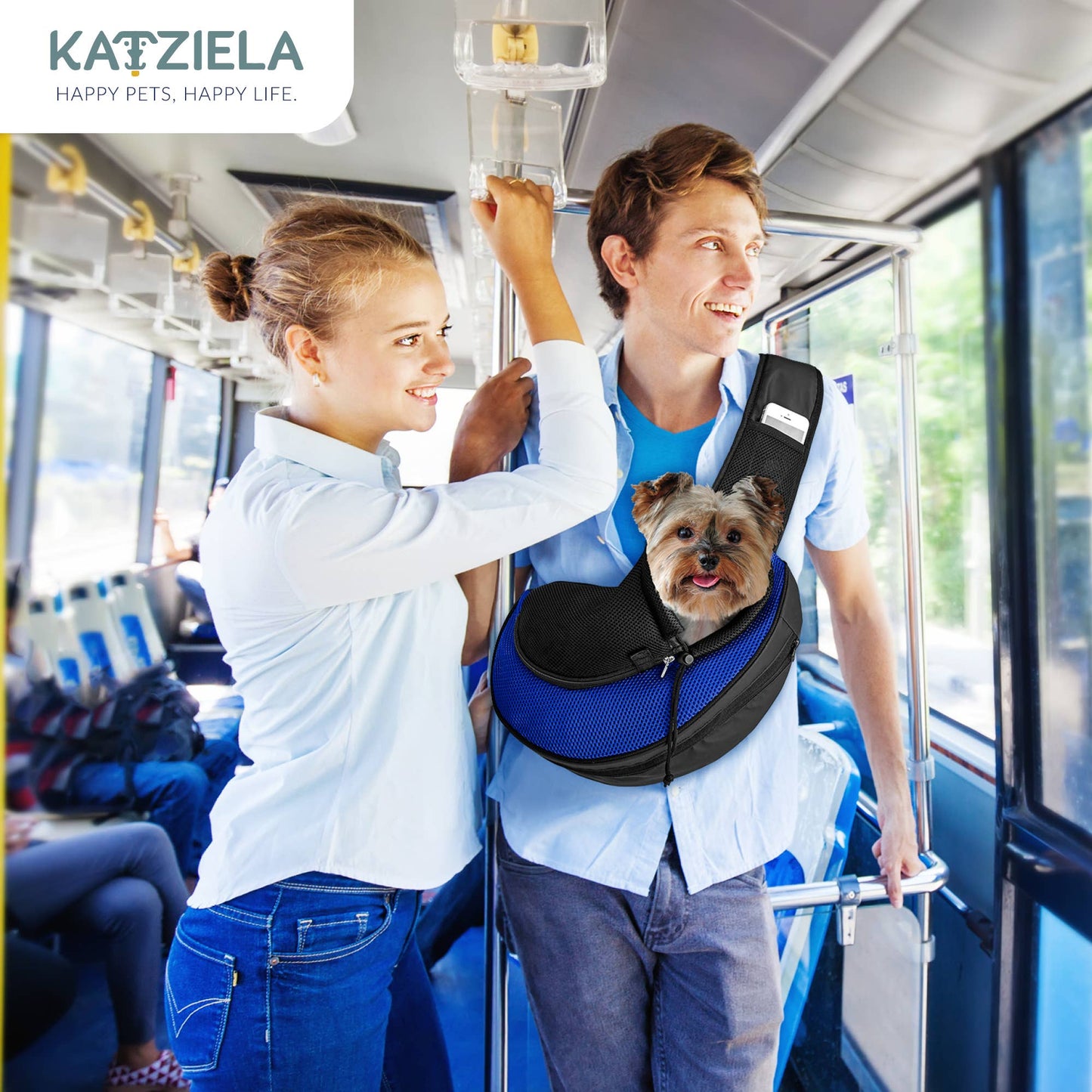 Pet Carrier Expandable Sling For Small Dogs And Cats Black: Gray
