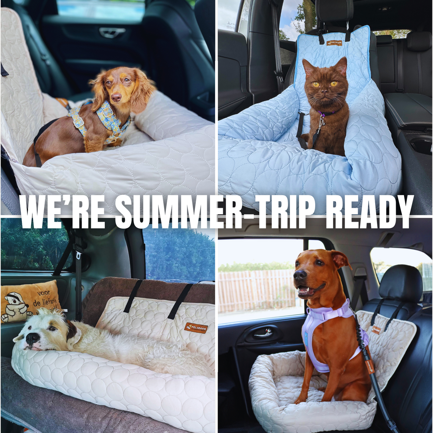 Cooling Car Bed Heat Relief - Pelsbarn 🐾: Beige / M