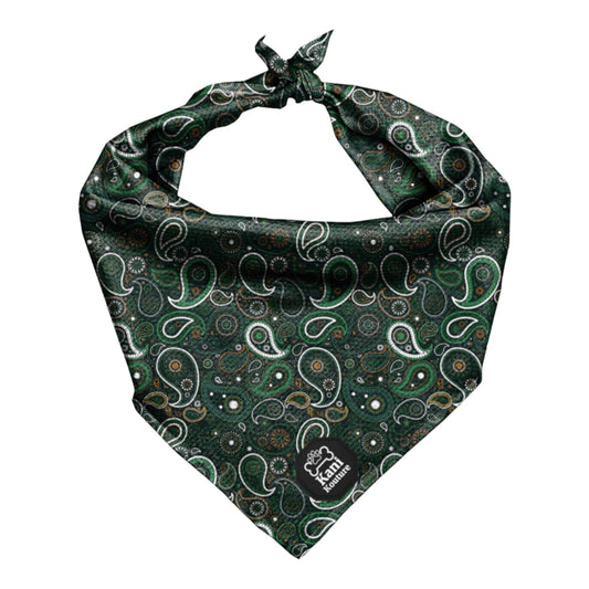 Green Paisley - Cooling Bandana: M/L