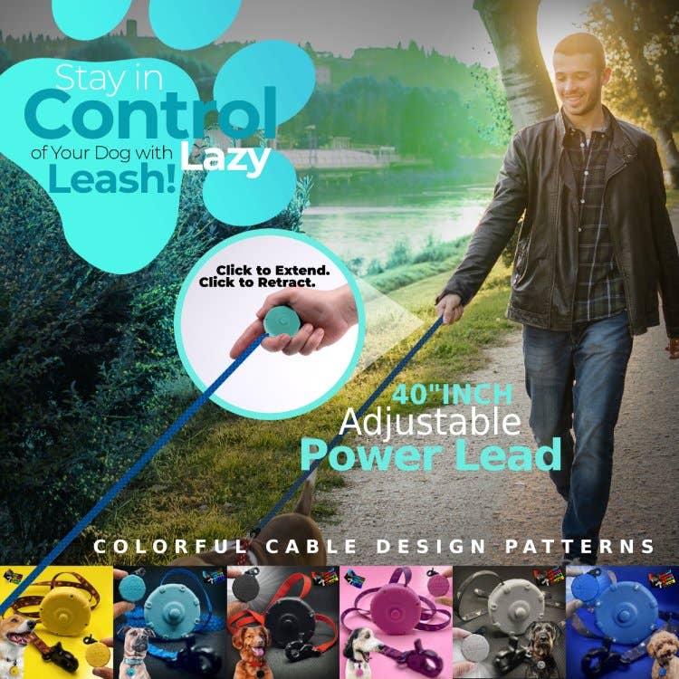 NEW! Lazy Leash! (2pc) Hangers - Pink, Aqua, Gray + Black