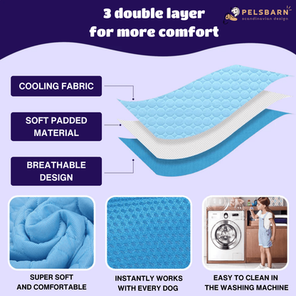 Cooling Car Bed Heat Relief - Pelsbarn 🐾: Beige / M