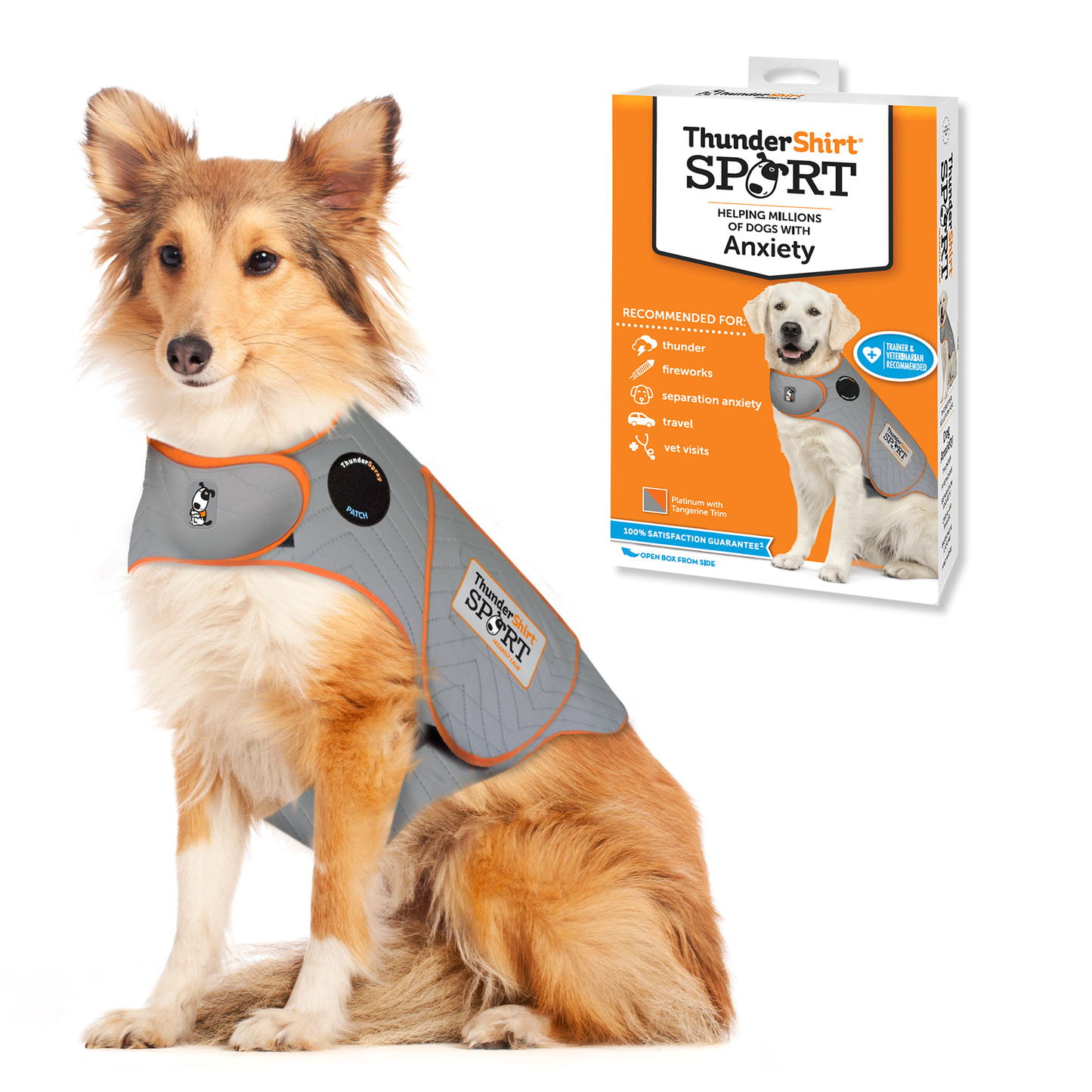 ThunderShirt for Dogs Platinum Sport - Dog Anxiety: XXLarge