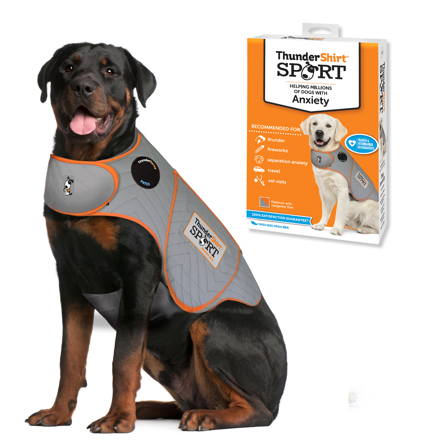 ThunderShirt for Dogs Platinum Sport - Dog Anxiety: XXLarge