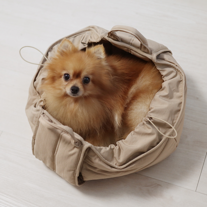 OLLA | PETITE PET CARRYCOT//DOG CARRIER: Camel