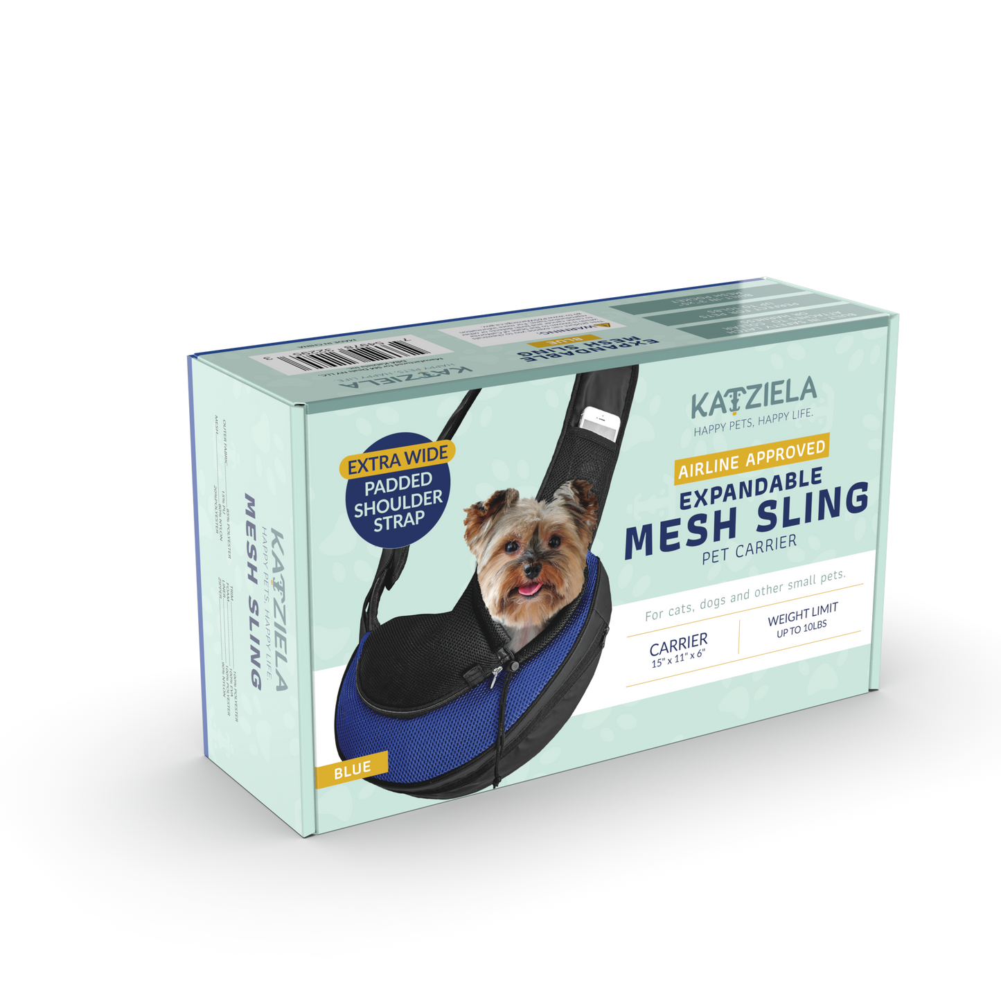 Pet Carrier Expandable Sling For Small Dogs And Cats Black: Gray