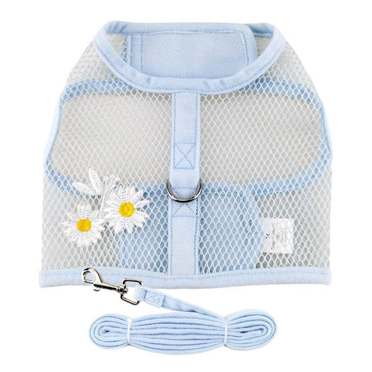 Cool Mesh Dog Harness - Blue Daisy: Large