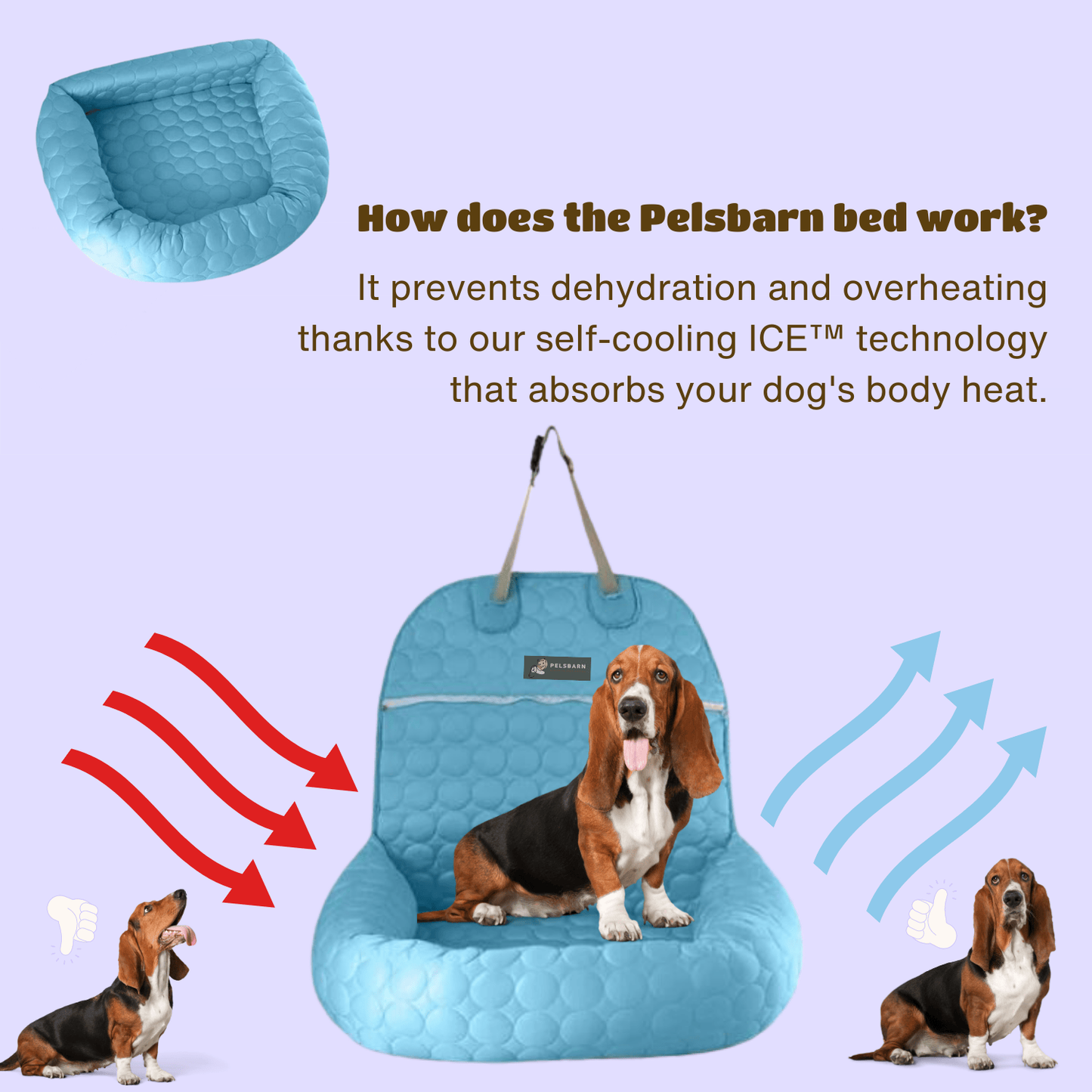 Cooling Car Bed Heat Relief - Pelsbarn 🐾: Beige / M