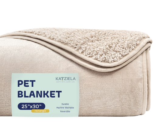 Premium Waterproof Sherpa Soft Throw Blanket's For Dog & Cat: Brown / Small 25x30 / Solid