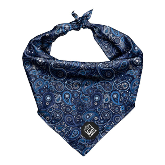 Blue Paisley - Cooling Bandana: S/M