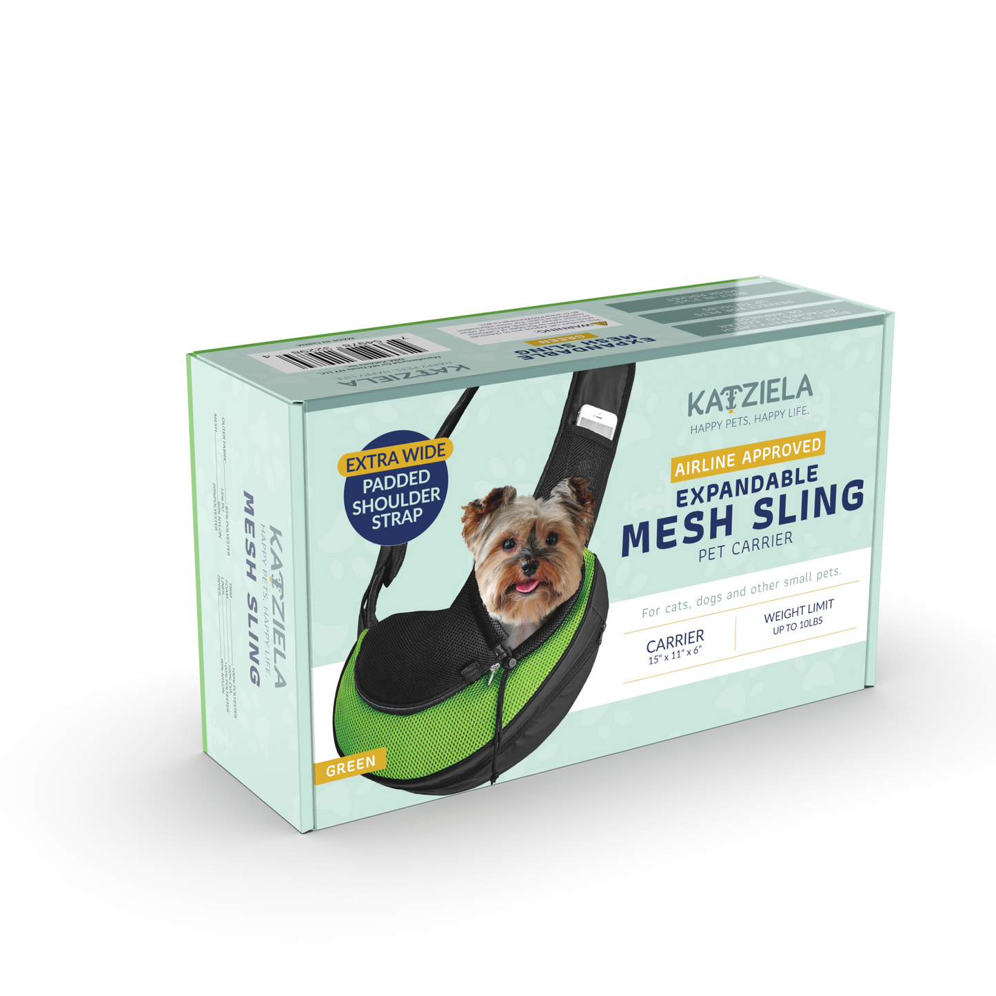 Pet Carrier Expandable Sling For Small Dogs And Cats Black: Gray
