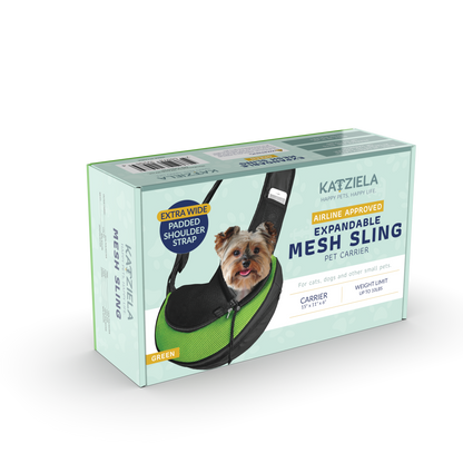 Pet Carrier Expandable Sling For Small Dogs And Cats Black: Gray