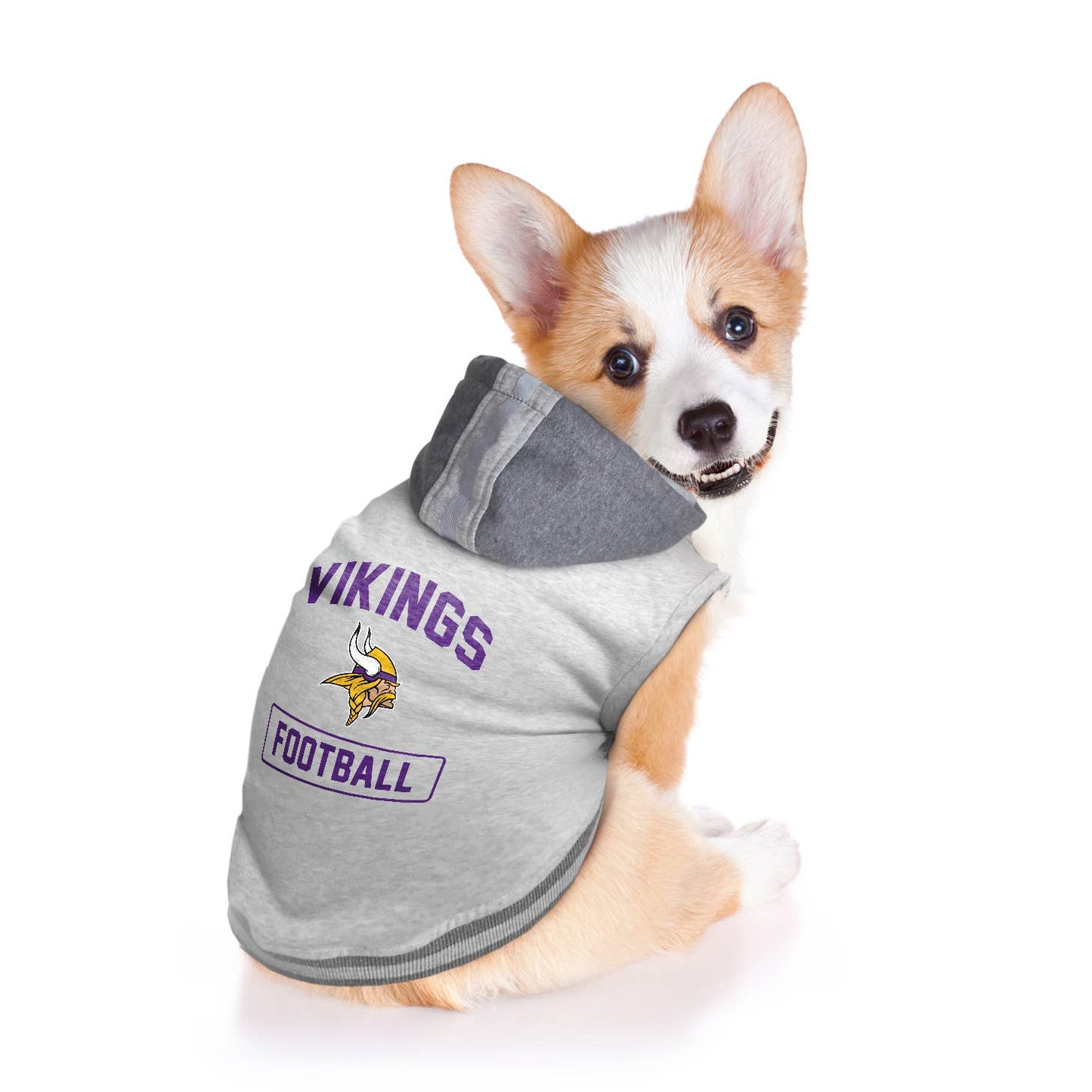 NFL Minnesota Vikings Pet Hooded Crewneck: M