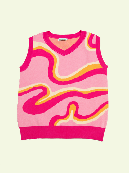 Pink Lemonade Human Sweater Vest: S