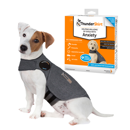 ThunderShirt For Dogs Heather Grey Classic - Dog Anxiety: XLarge