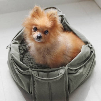OLLA | PETITE PET CARRYCOT//DOG CARRIER: Camel