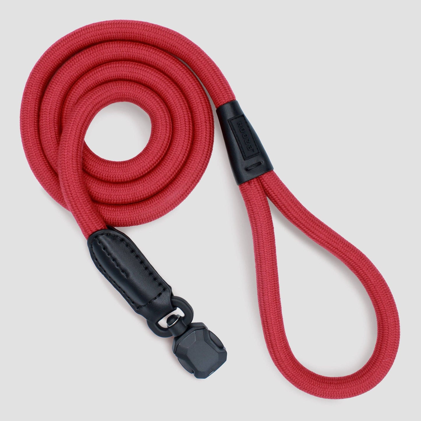 MAGNETIC QUICK CLIP ROPE LEASH: Black / Medium/Large