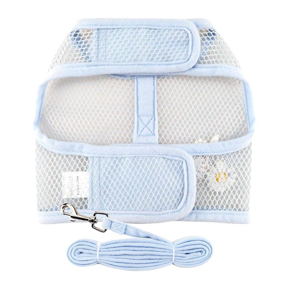 Cool Mesh Dog Harness - Blue Daisy: Small