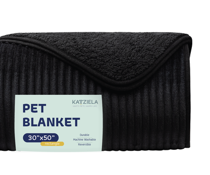 Premium Waterproof Sherpa Soft Throw Blanket's For Dog & Cat: Grey / Large 50x60 / Solid