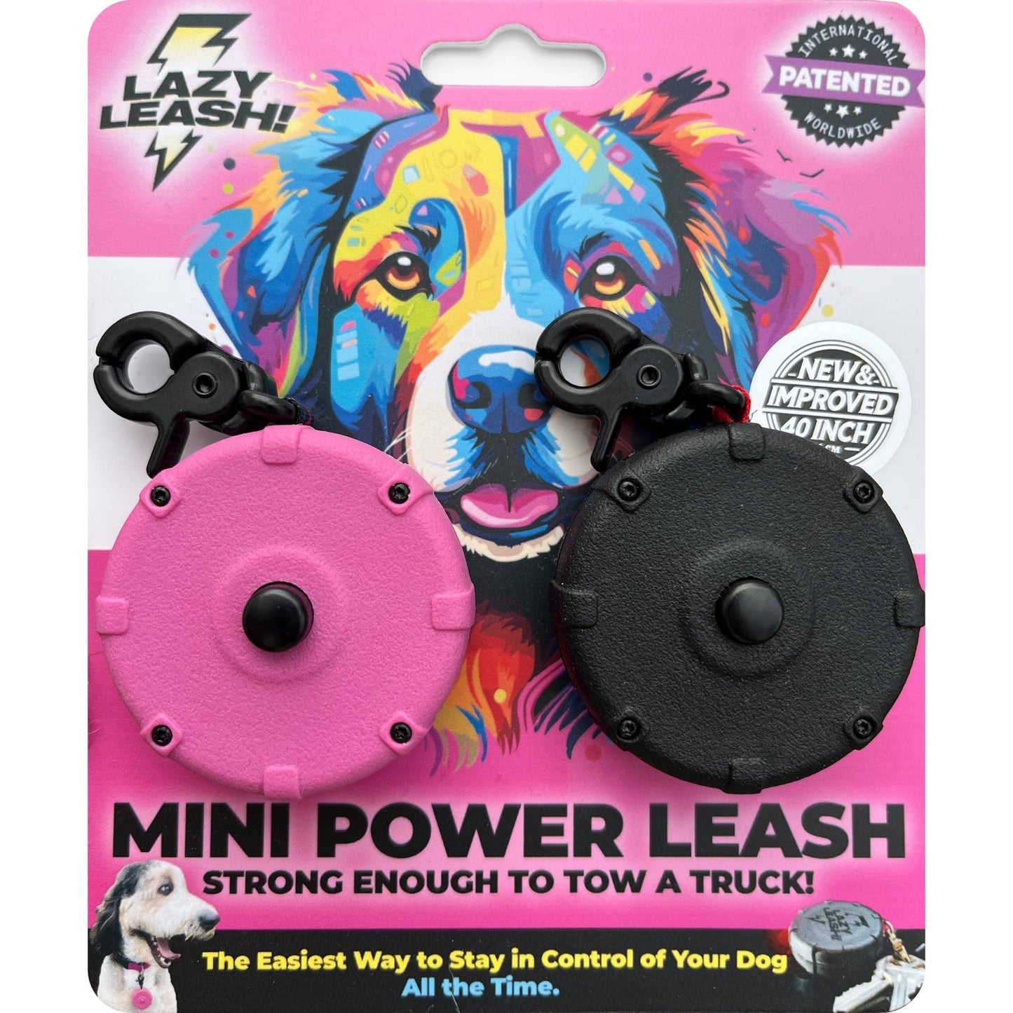 NEW! Lazy Leash! (2pc) Hangers - Pink, Aqua, Gray + Black